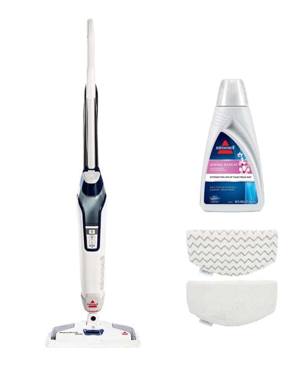 Bissell Sapphire Powerfresh Deluxe and attachments on a white background