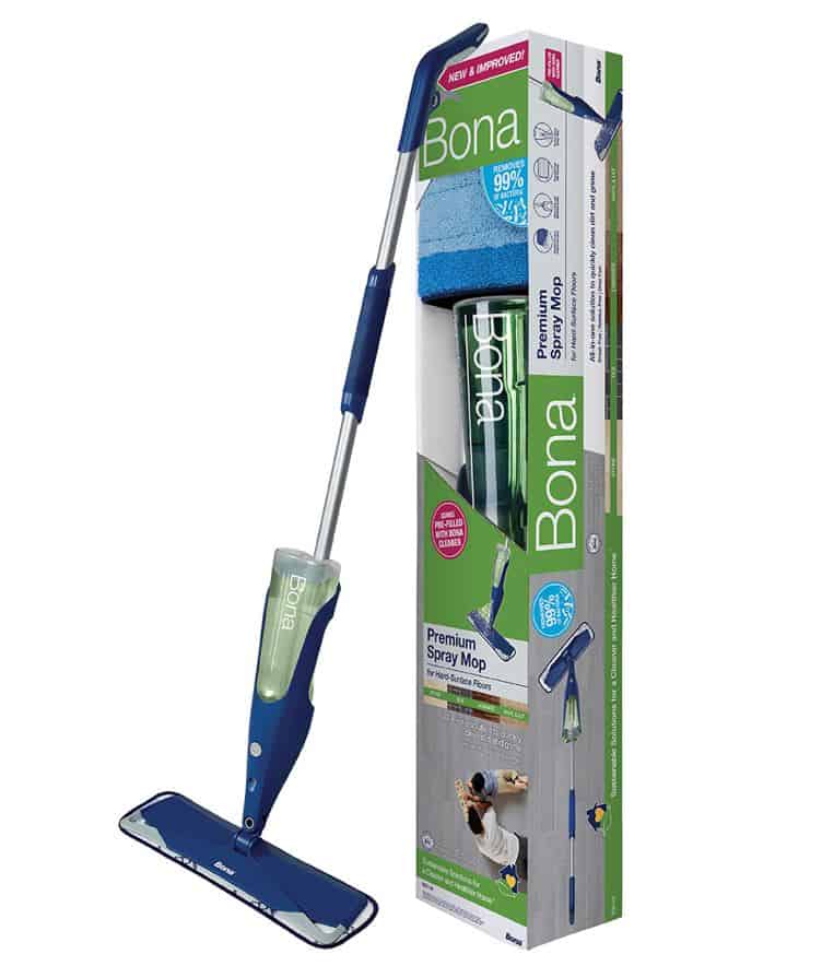 Bona Stone Tile & Laminate Floor Premium Mop with packaged box on a white background