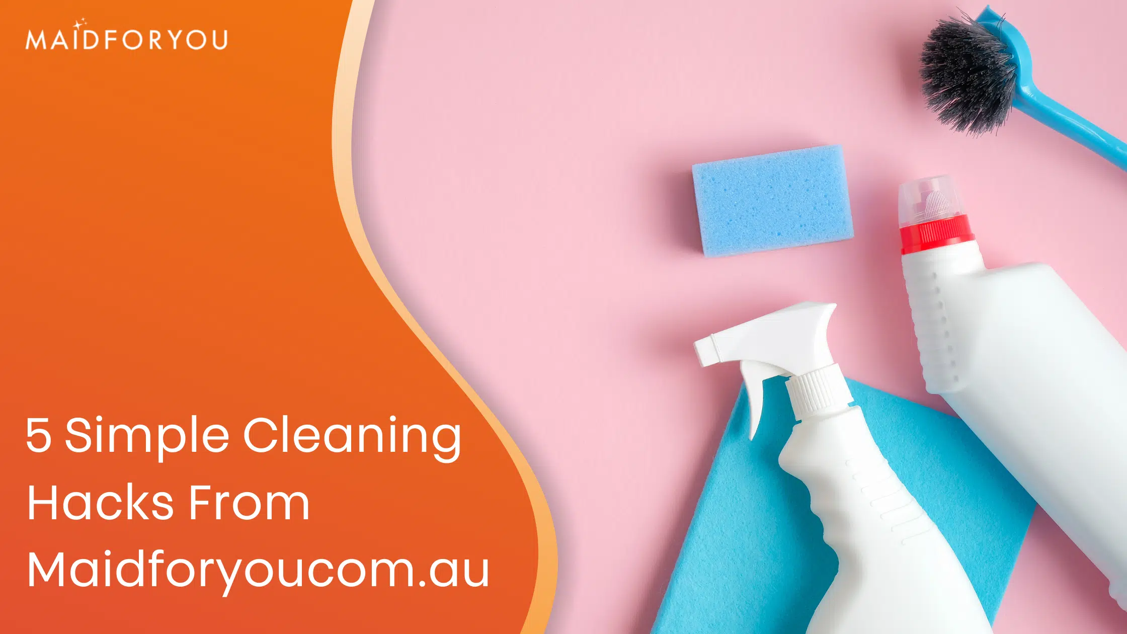 5 simple cleaning hacks custom graphic
