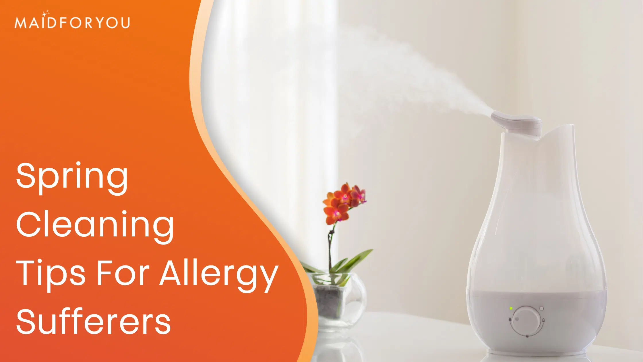Spring cleaning tips for allergy sufferers custom graphic