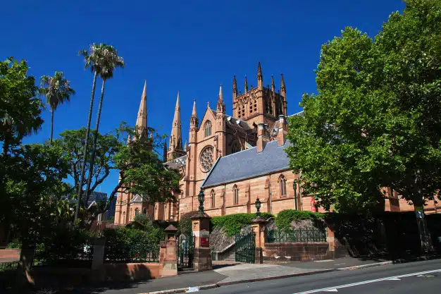 Cathedral hyde park sydney australia