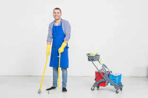 man-cleaning-his-home