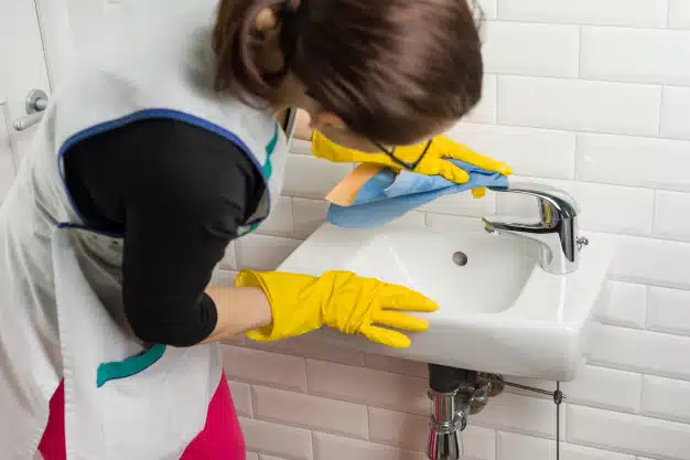 Cleaning bathtub