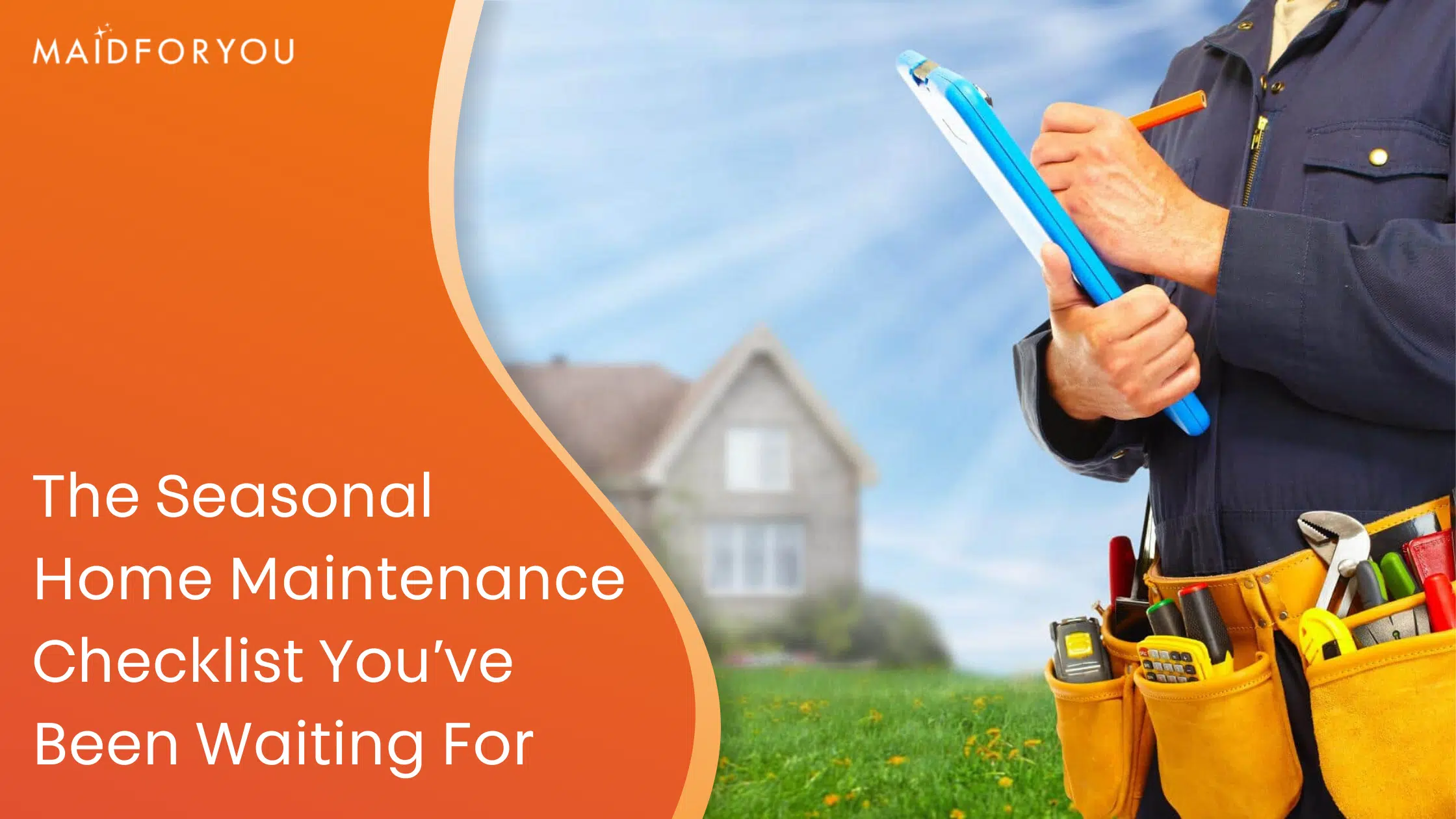 The seasonal home maintenance checklist custom graphic