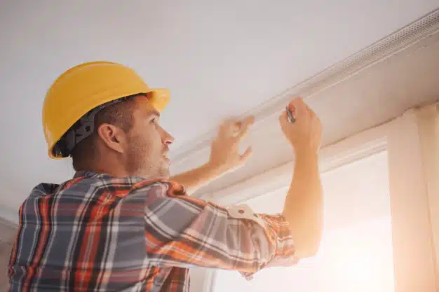 Constructor make ceiling repair