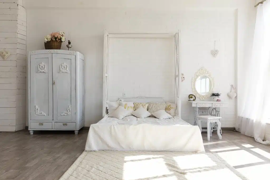 A vintage designed bedroom