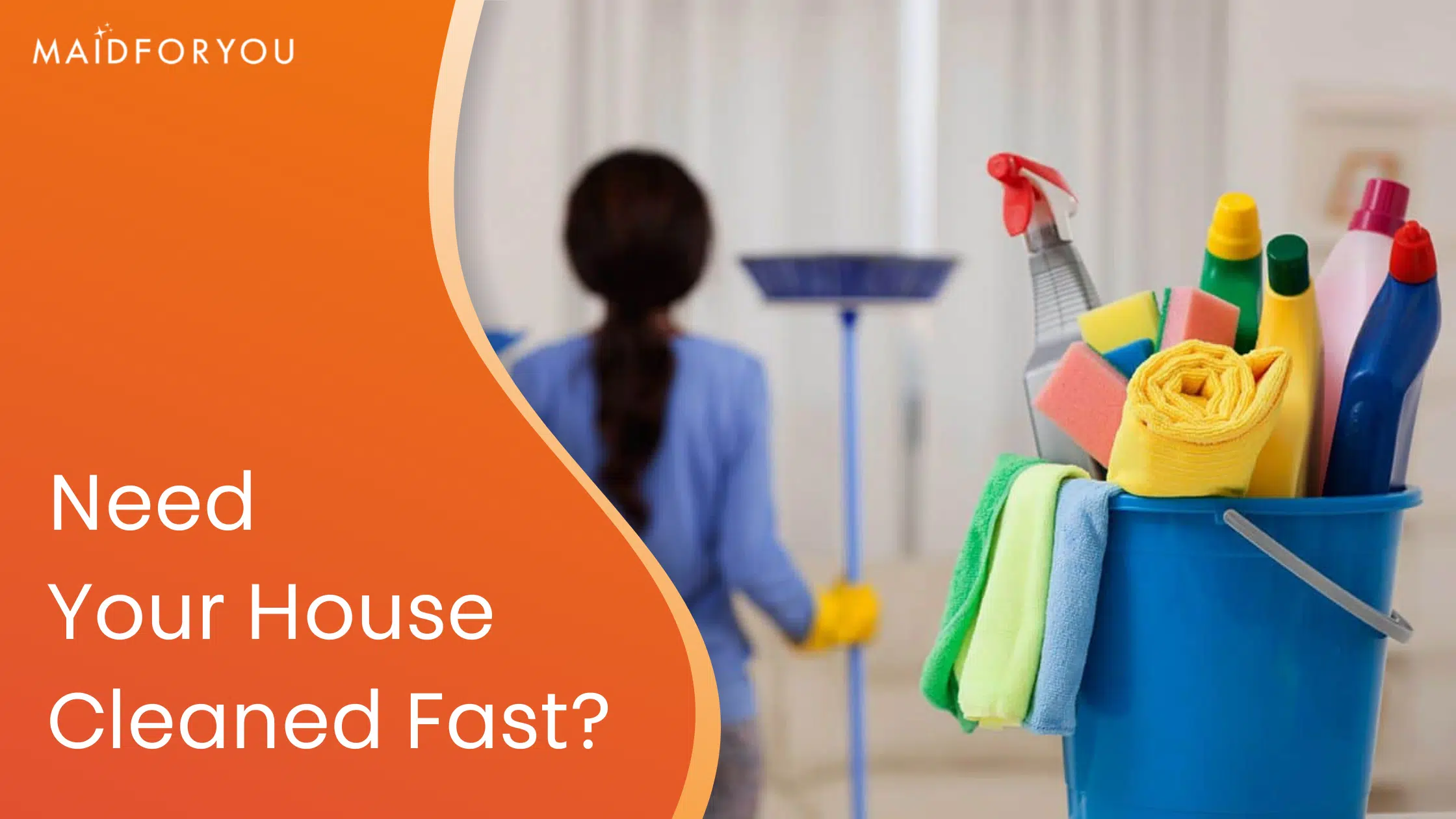 Need your house cleaned fast custom graphic