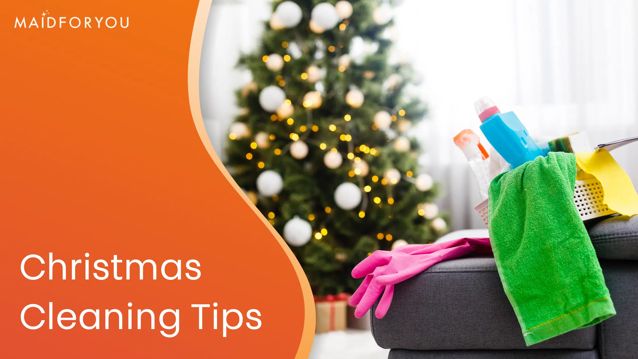 Christmas cleaning tips custom graphic