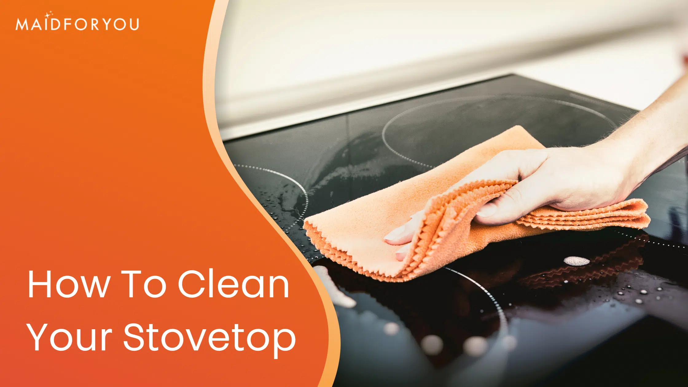How to clean your stove top custom graphic