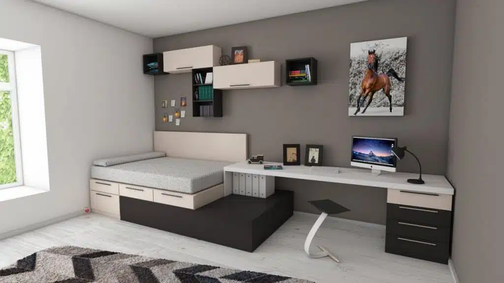 A minimalist Apartment Bedroom