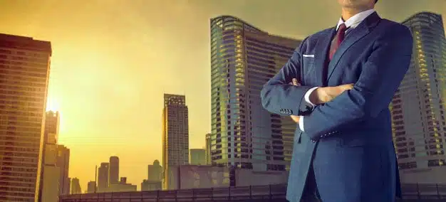 businessman big city