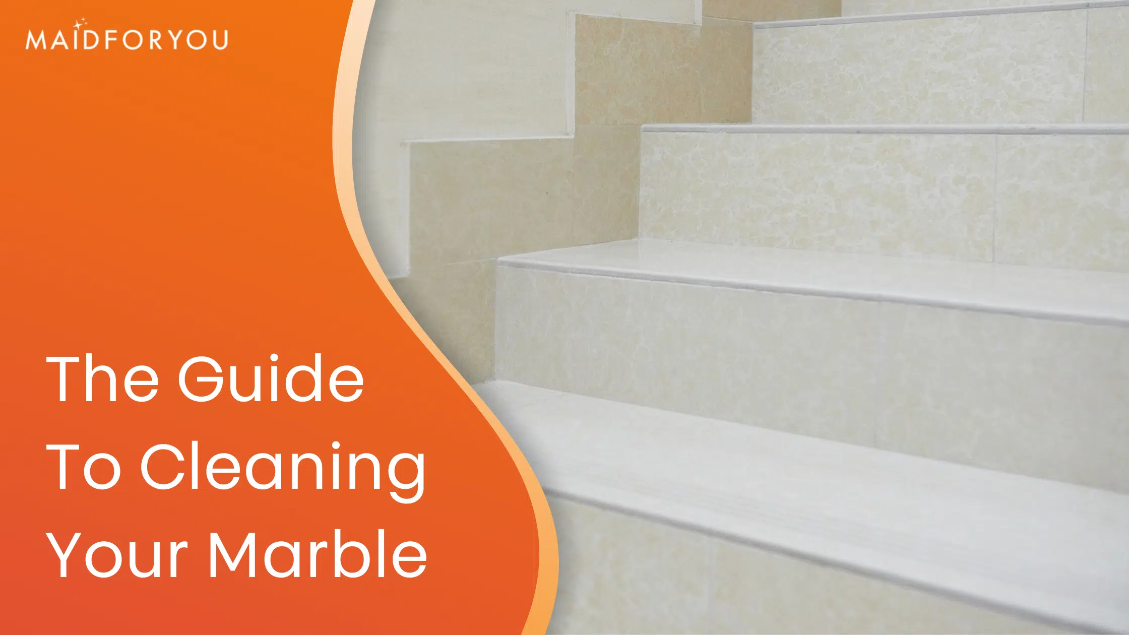 Marble cleaning guide custom graphic