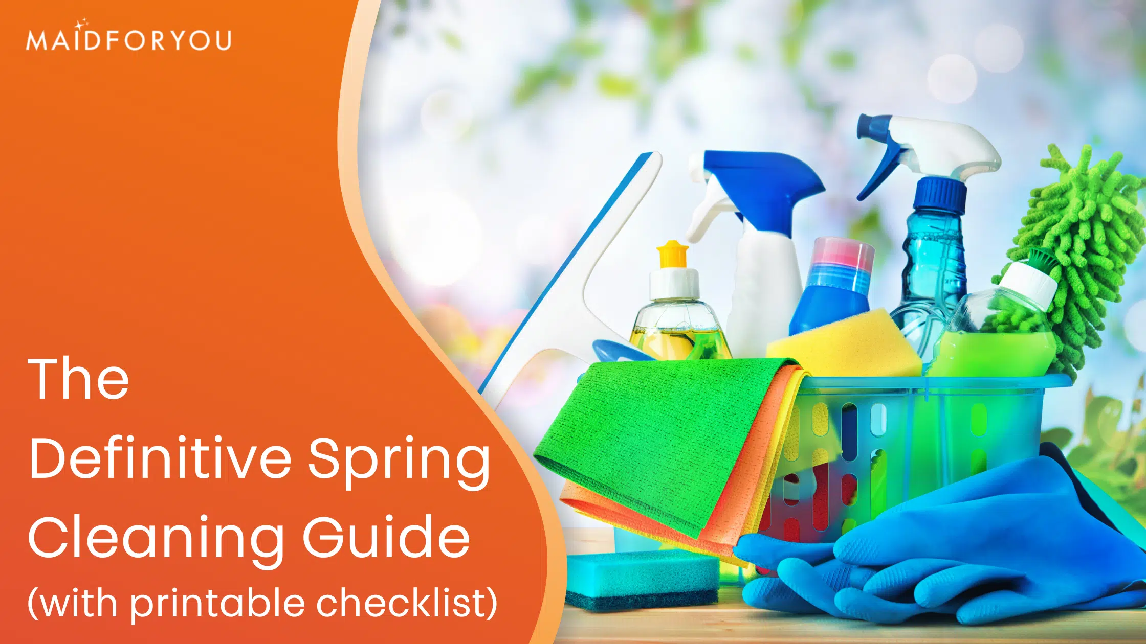 The definitive spring cleaning guide custom graphic