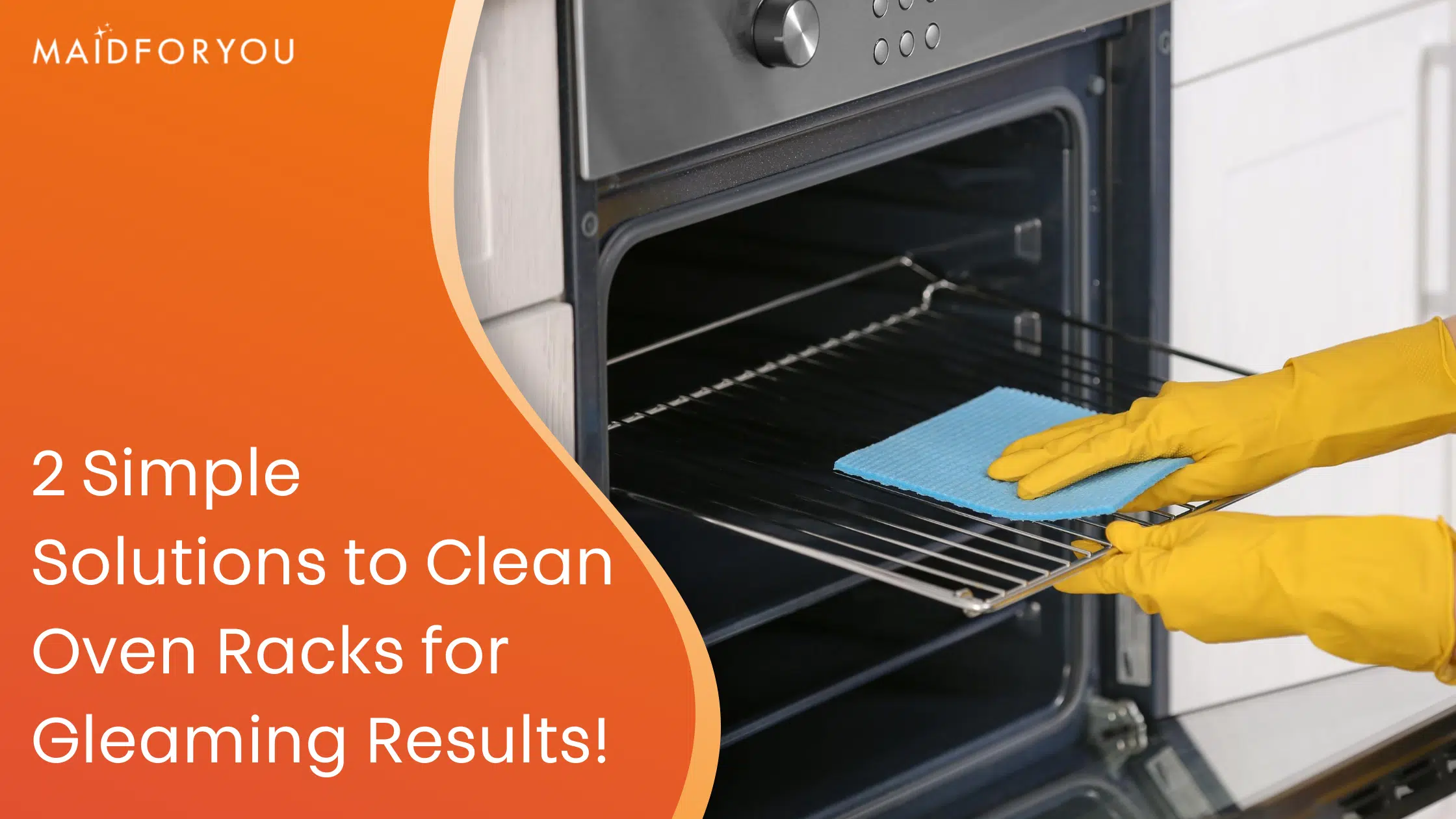 2 simple solutions to clean oven racksfor gleaming results custom graphic