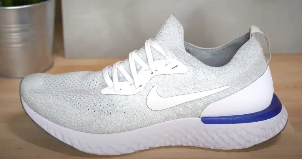 athletic mesh shoes after being cleaned