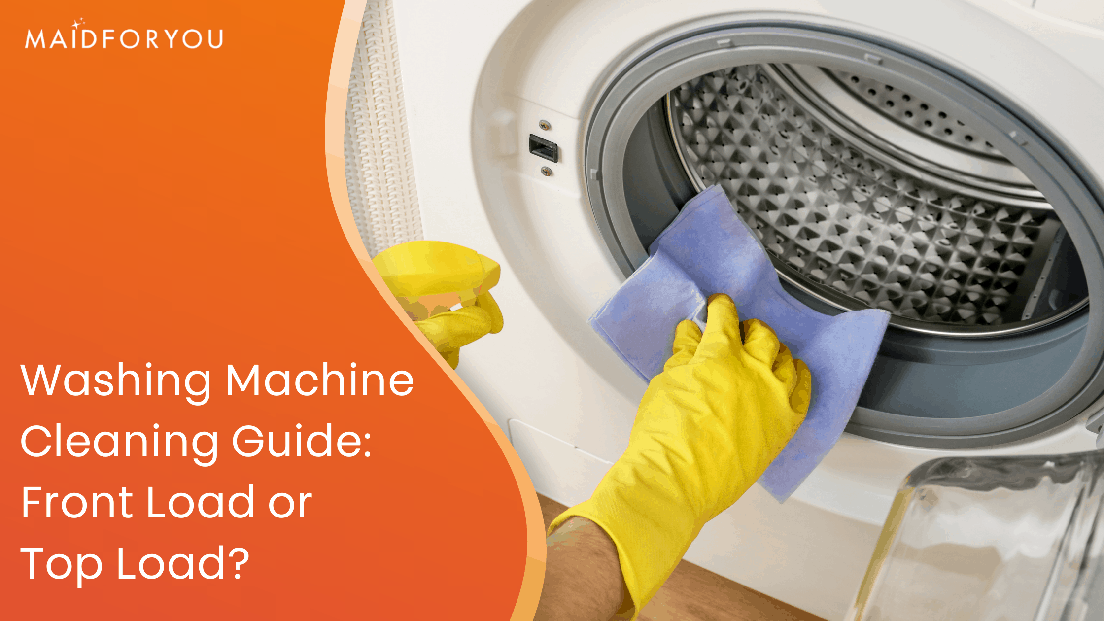 Washing machine cleaning guide custom graphic