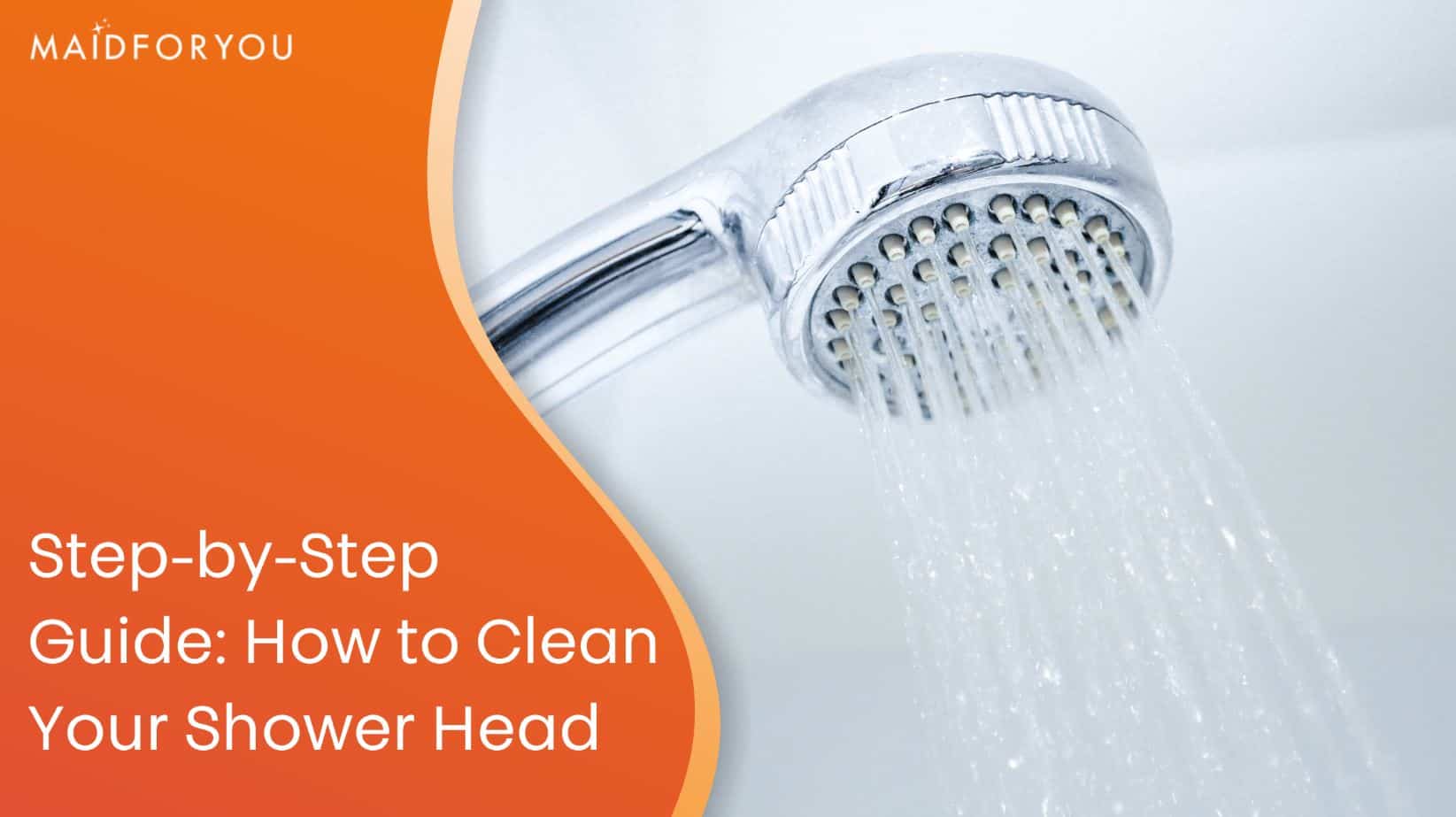 how to clean your shower head custom graphic