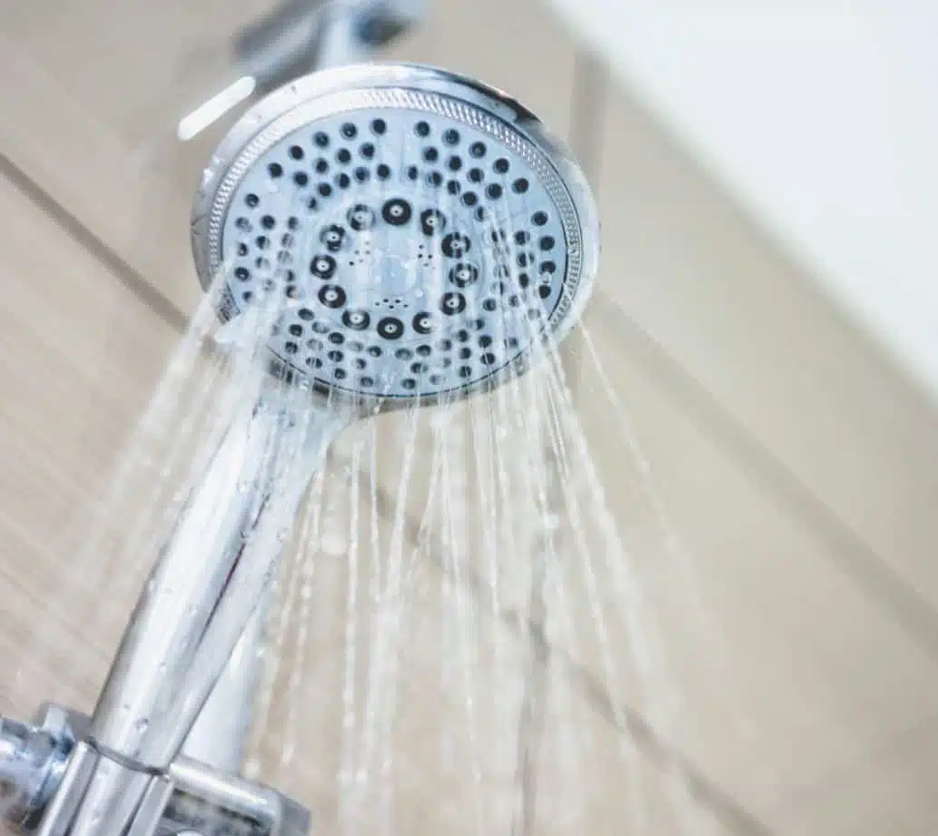 shower head switched on
