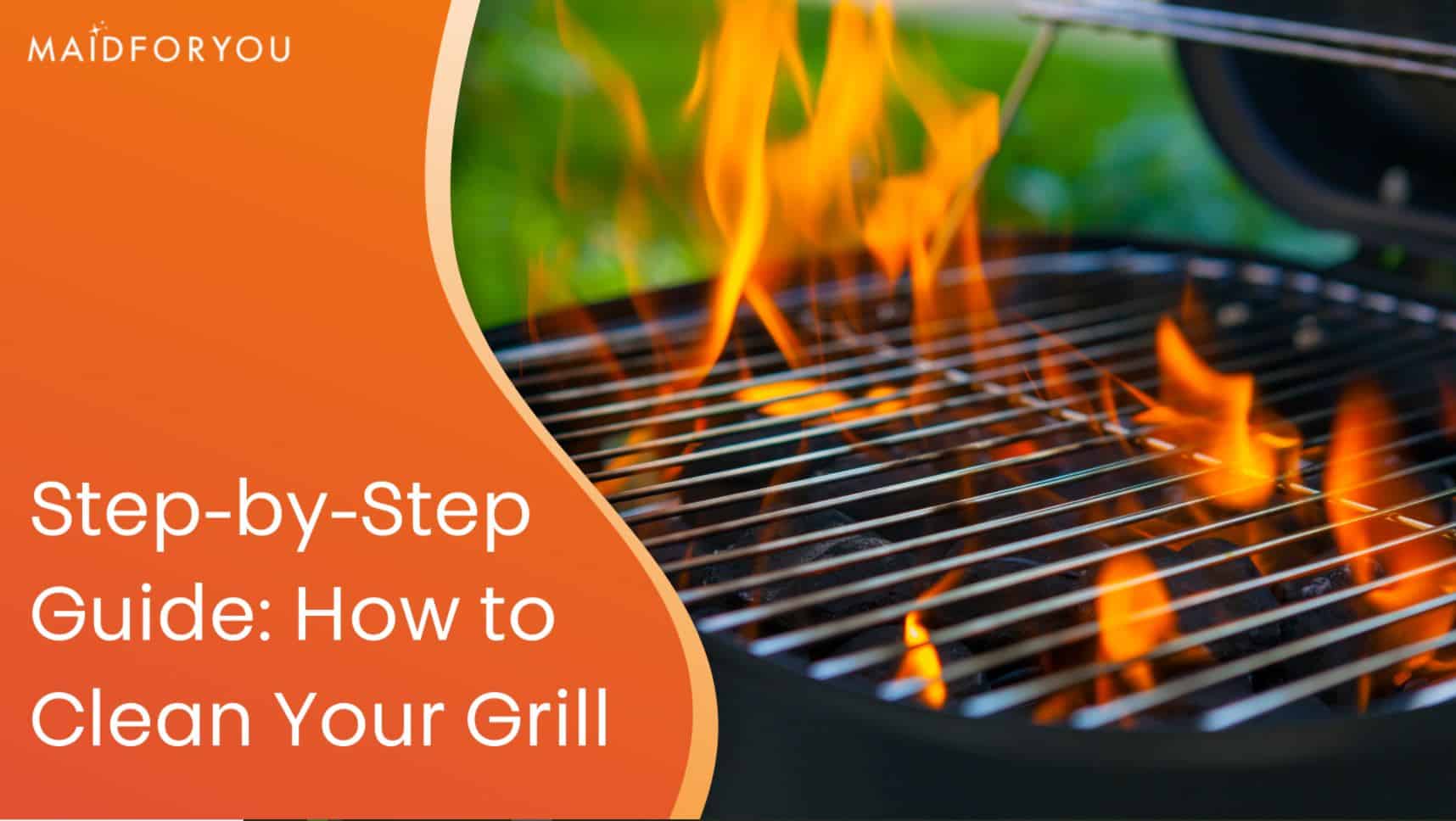 step by step guide how to clean your grill custom graphic