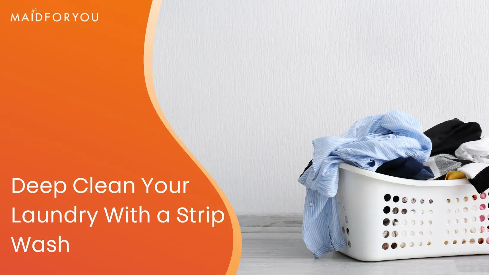 Deep clean your laundry with a strip wash custom graphic