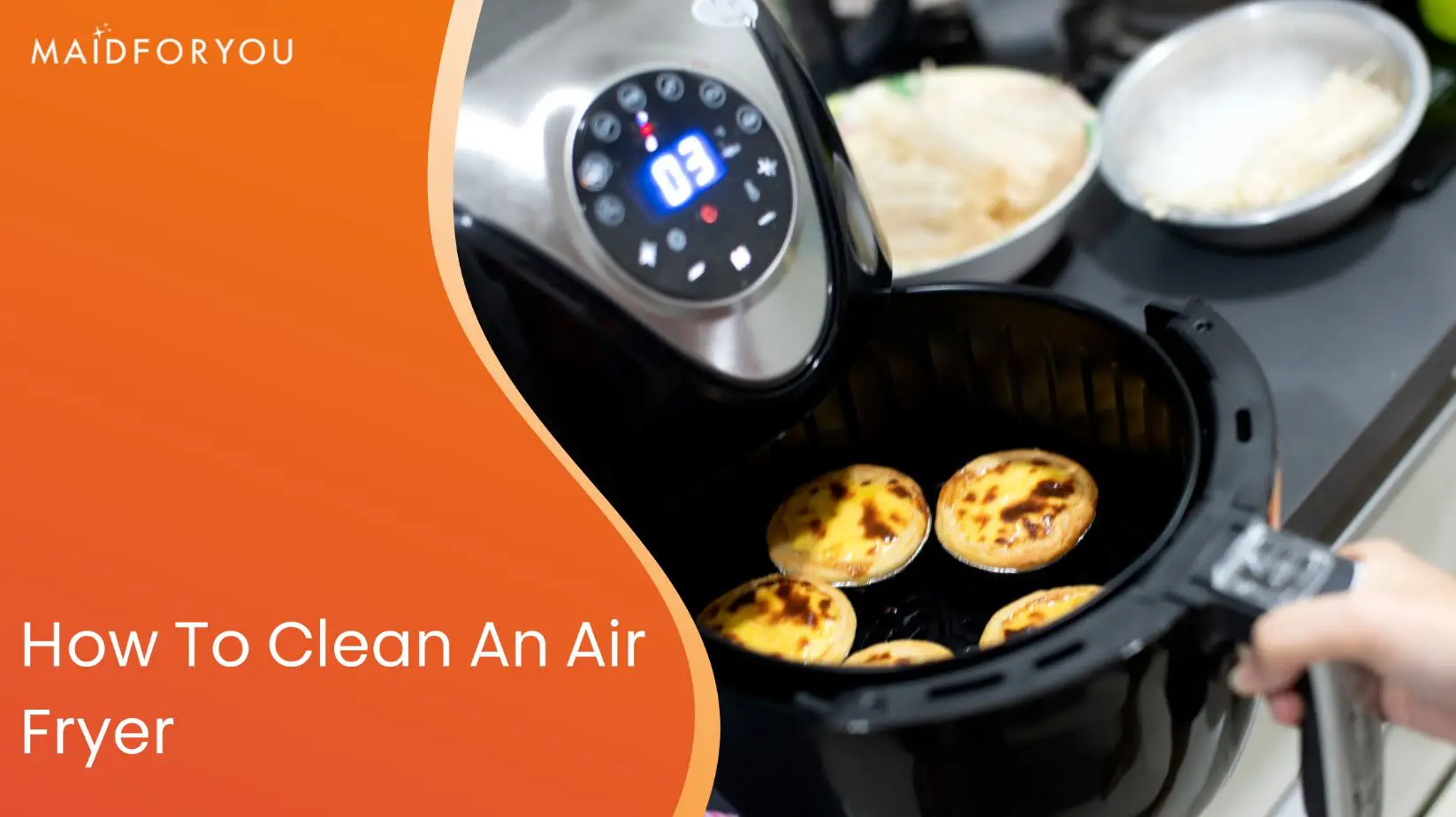 how to clean your air fryer custom graphic