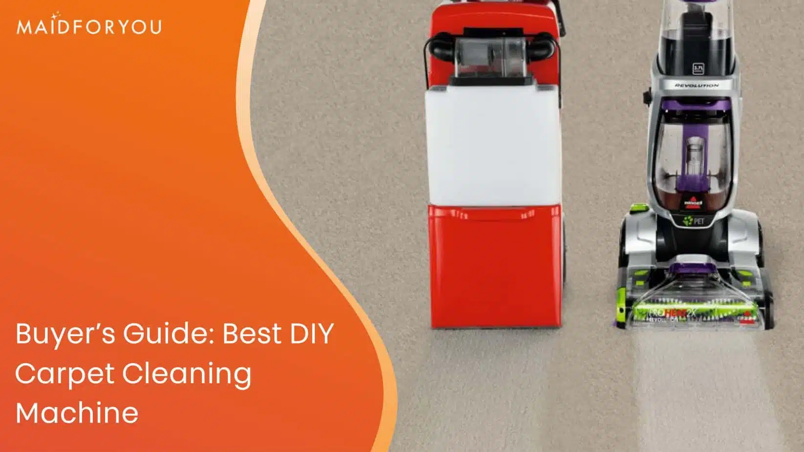 Best DIY carpet cleaning machine buyer's guide custom graphic