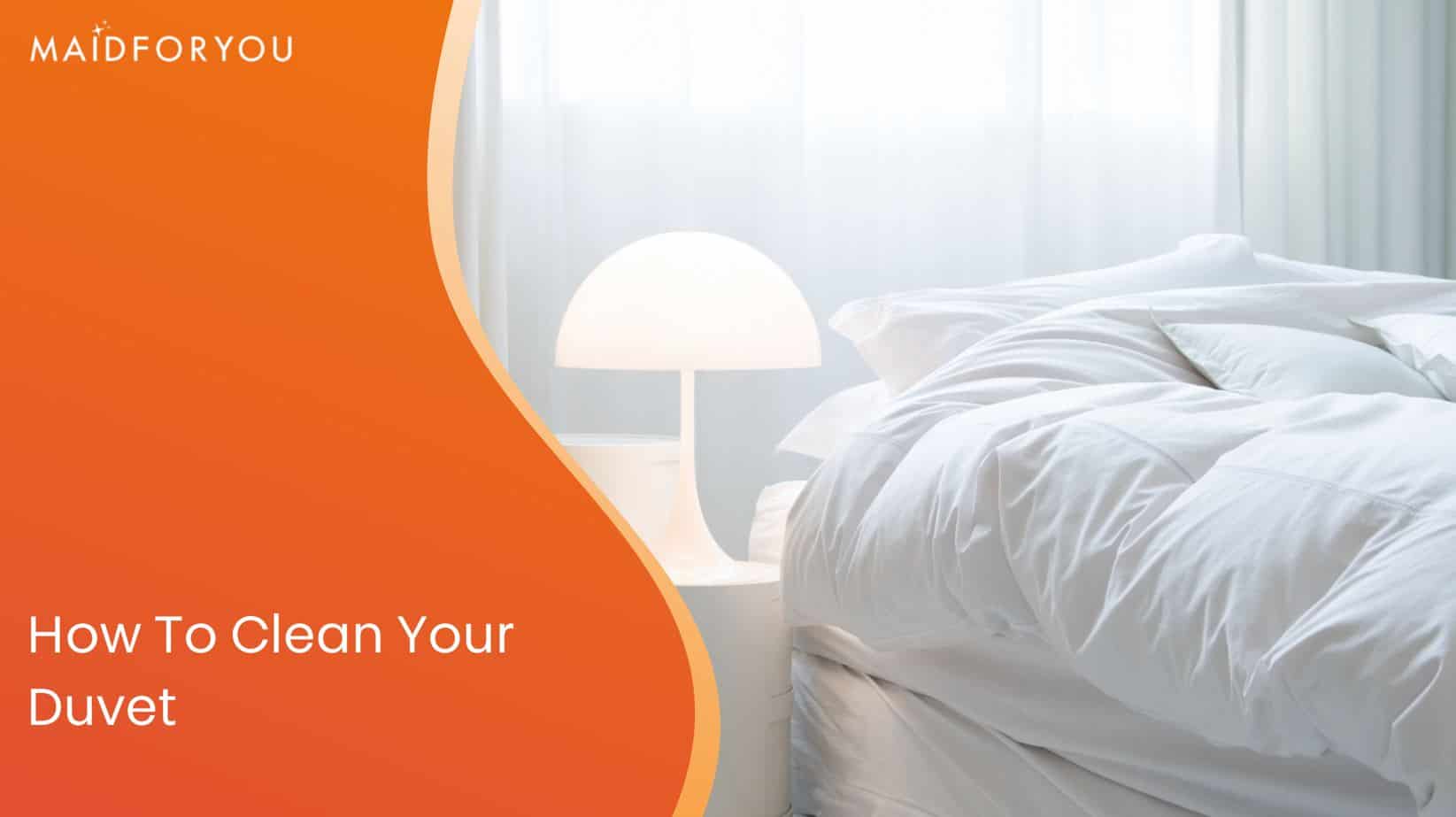 how to clean your duvet custom graphic