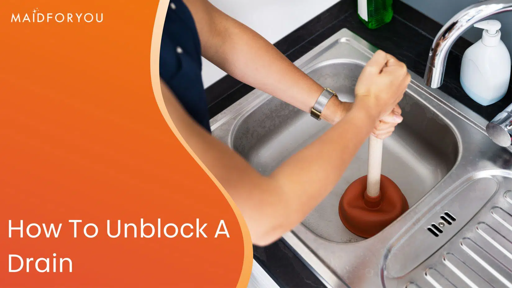 how to unblock a drain custom graphic