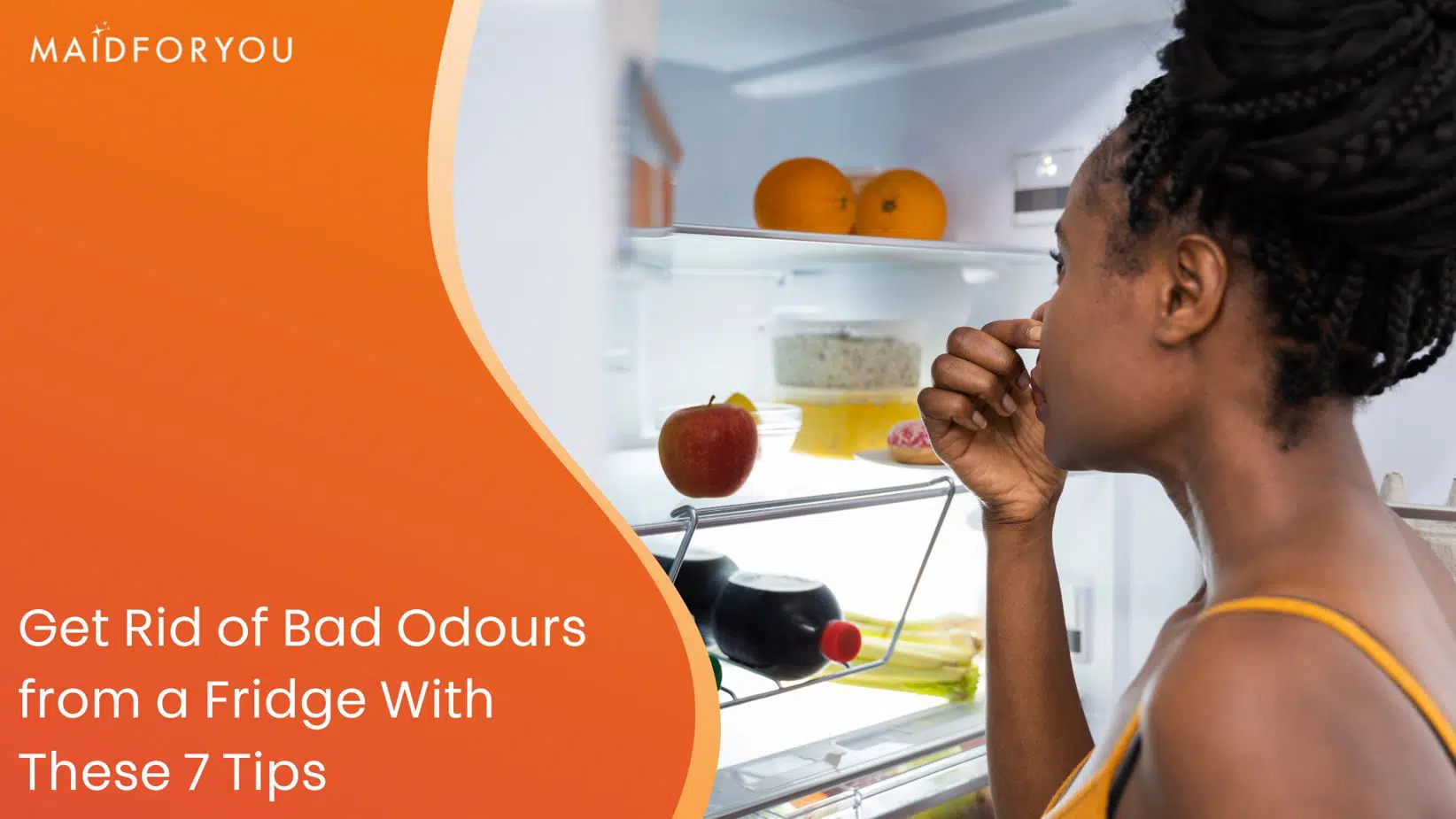 get rid of bad smells from fridge custom graphic