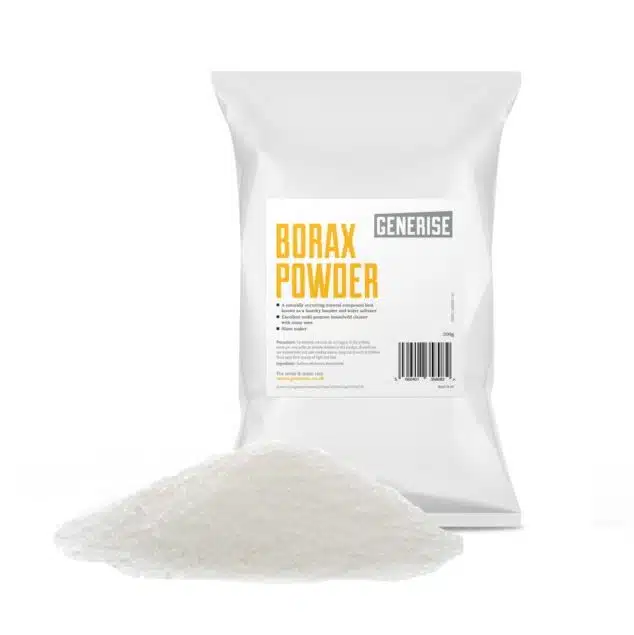 generic borax powder on a white background