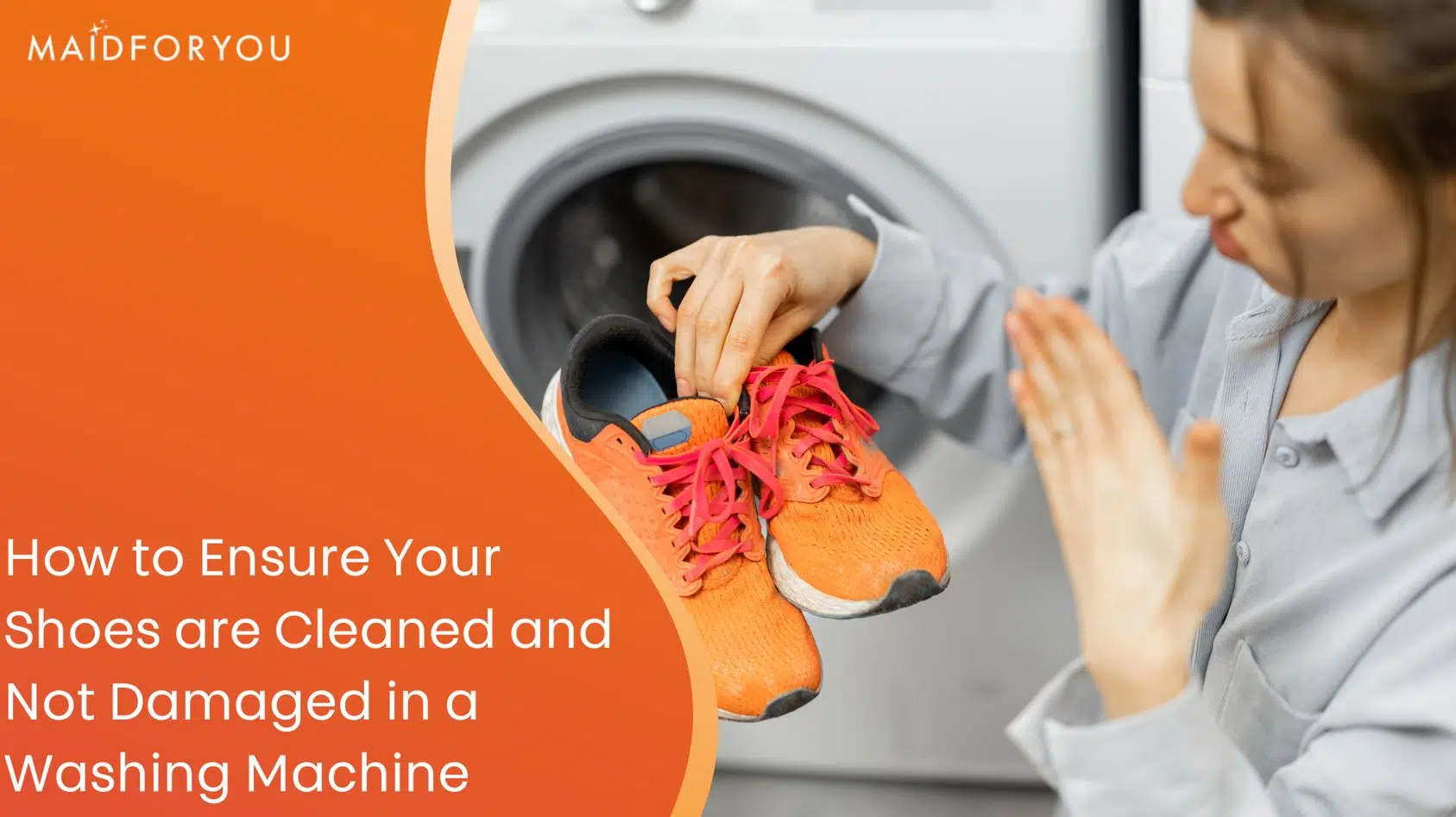 how to ensure your shoes are cleaned in a washing machine custom graphic