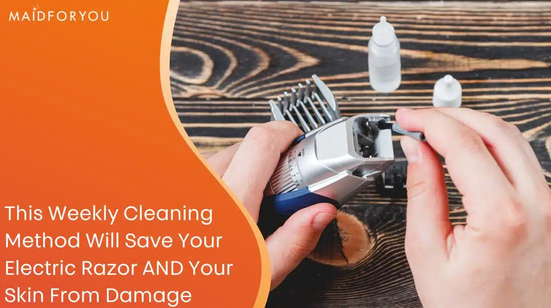 how to clean an electric razor