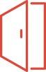 icon4 red icon of an open door.