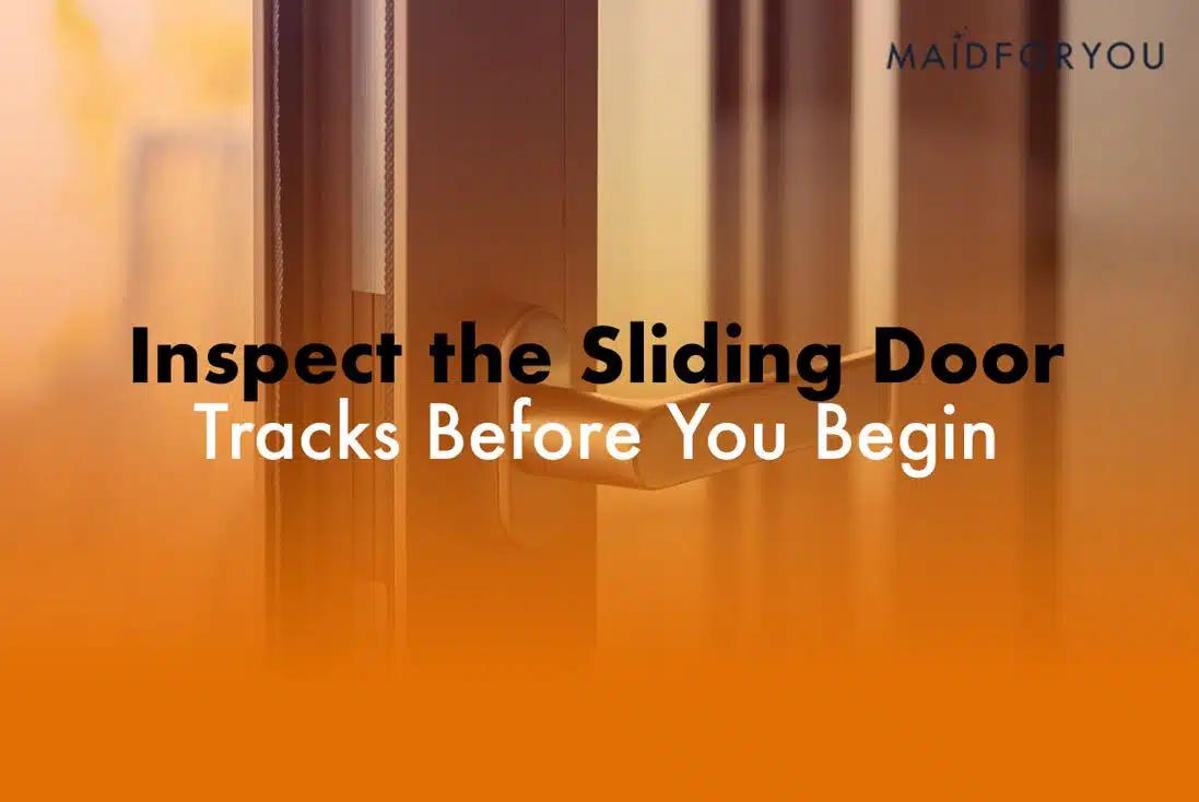 inspect the sliding door tracks before you begin custom graphic