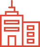 red icon of a Recently renovated building