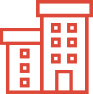 red icon of a Small office