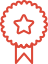 vector_smart_object_5 Red ribbon with a star in the middle icon.