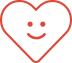 vector_smart_object_7 Red smiley face heart icon.