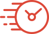 vector_smart_object_5 Red icon of a moving clock.