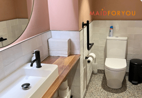 Bathroom Cleaning Bathroom after having been cleaned
