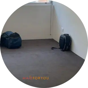 empty bedroom after being cleaned for end of lease
