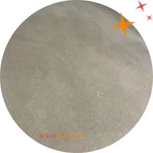 close up of soiled light grey carpet after being vacuumed