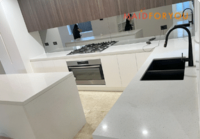Kitchen Cleaning Large kitchen after end of lease cleaning