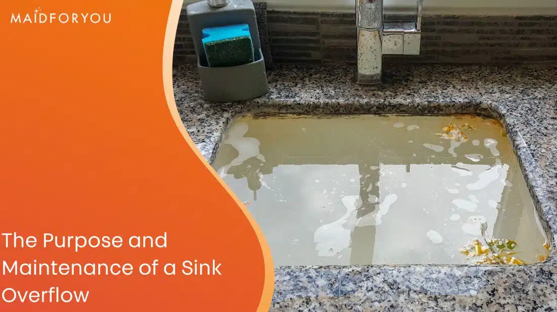the purpose and maintenance of a sink overflow custom graphic